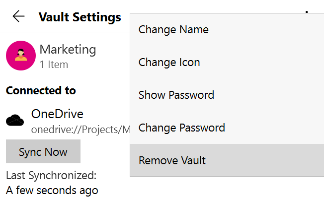 Remove a Business Vault from OneDrive